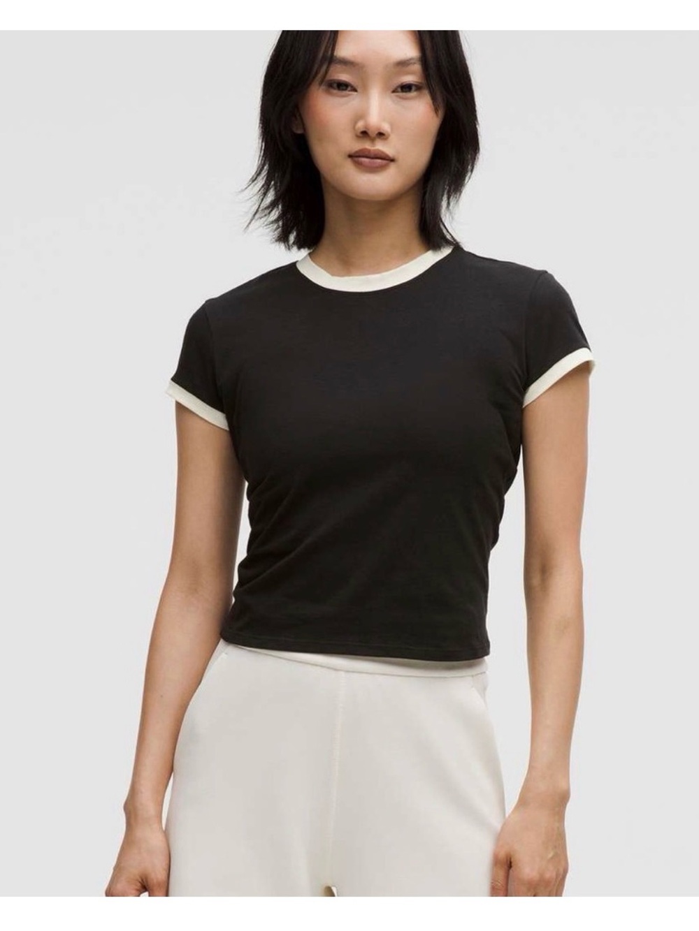 Lululemon Organic Ringer Cotton Baby Tee - Picture 1 of 3